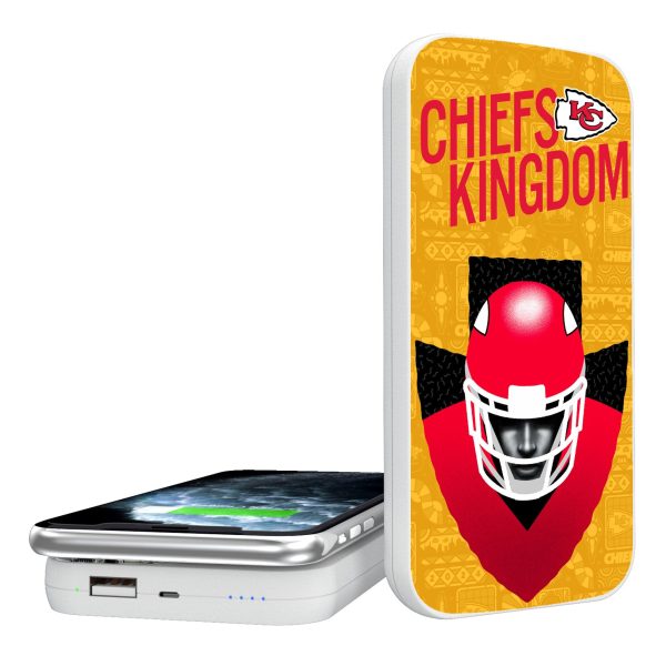 Kansas City Chiefs 2024 Illustrated Limited Edition 5000mAh Portable Wireless Charger Hot on Sale
