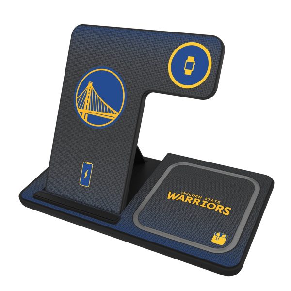 Golden State Warriors Linen 3 in 1 Charging Station Discount