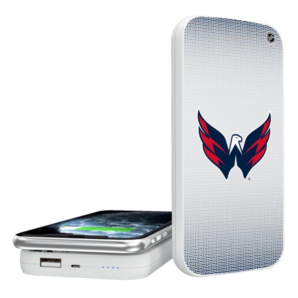 Washington Capitals Linen 5000mAh Portable Wireless Charger Sale
